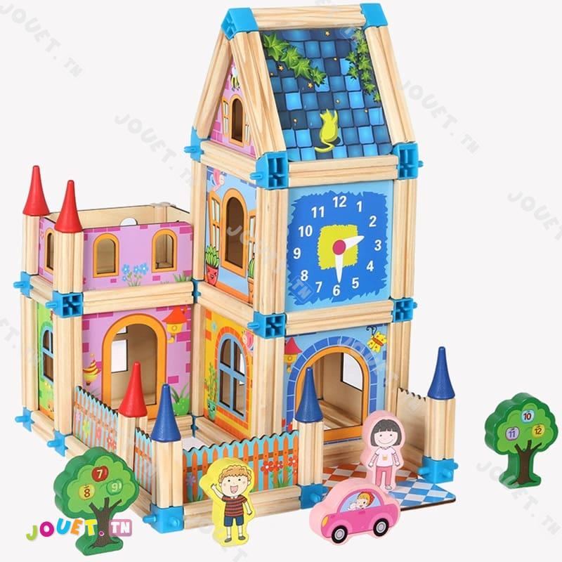 architecture-building-block-128pcs-bois (3) jeux de construction