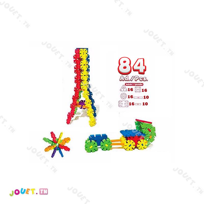 GENIUS SOFT BLOCKS 84PCS - Jouet.tn