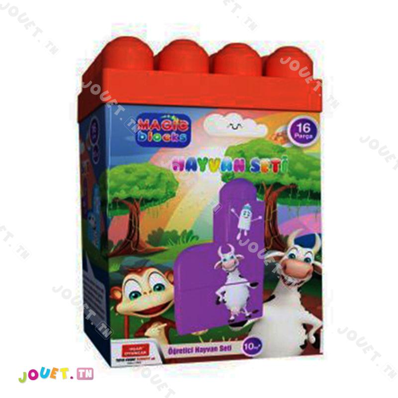 Magic Box Animals MAGIC BLOCKS ANIMAL SET 16PCS - Jouet.tn