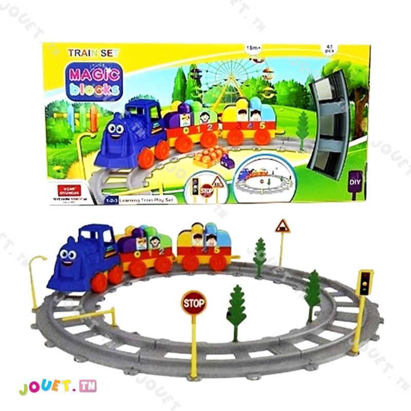 MAGIC BLOCKS TRAIN 43PCS - Jouet.tn