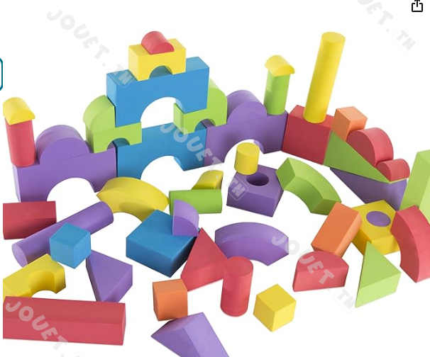 FUN FOAM BLOCKS 52 PCS prix tunisie