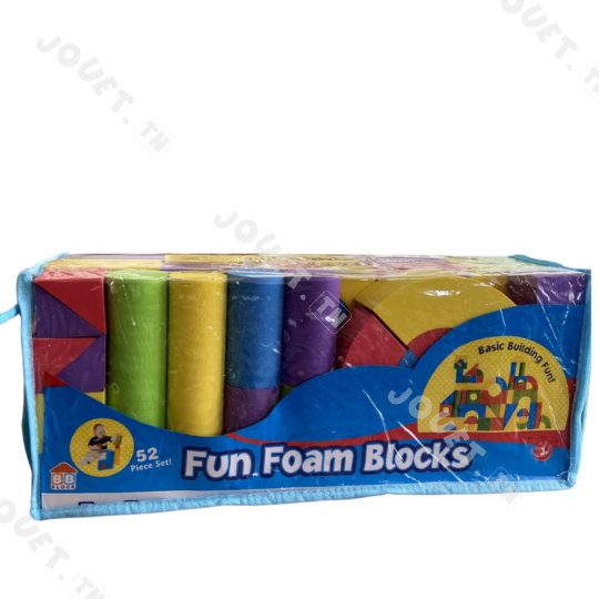 FUN FOAM BLOCKS 52 PCS prix Tunisie