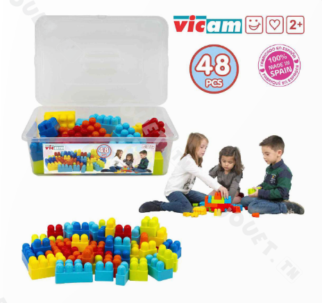 BOITE LEGO 48PCS VICAM BOITE LEGO 48PCS VICAM
