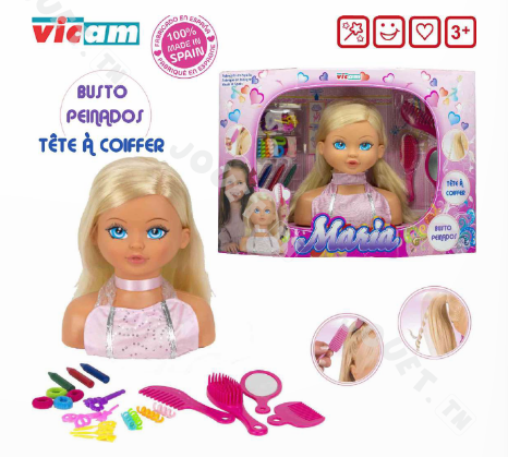 TETE A COIFFER MARIA GM+ACC VICAM TETE A COIFFER MARIA GM+ACC VICAM